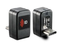 WAVE ID Nano Keystroke 13.56MHz CSN Black Vertical USB-C Reader