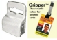 White ID Card Gripper Clips (Pack of 100). The simple Gripper slots over the edge of your card. The soft grip prevents any kind of damage to your card (also available in black)