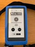 Cypress High Frequency (13.56MHz) Wireless Handheld Reader kit. Kit includes 1x HHR-9058B-GY dual lane wireless reader, 1x HHR-6400 dual lane wireless base unit, 1x HHR-DOCK-GY charging dock, 1x HHR-RCHL smart lithium polymer battery charger, and 1x HHR-BOOT- protective rubber case for the HHR-9058B-GY reader
N.B. CUSTOMER TO SPECIFY  UK, European, American Or AU plug. 