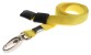 Yellow woven breakaway lanyard, 10mm width with safety breakaway and metal lobster clip  (Pack of 100)