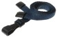 Navy blue woven breakaway lanyard, 10mm width with safety breakaway and plastic J  clip (Pack of 100)
