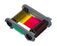 Evolis Primacy 2  YMCKO Colour Ribbon (200 Prints) - 
The Evolis R5F202E100 YMCKO full-colour ribbon with overlay is ideal for low-volume printing without compromising on quality. With a clear overlay to protect the card surface, printed cards have a lifespan of up to 3 years.

 - 200 full-colour prints per roll
 - YMCKO ribbon (Yellow, Magenta, Cyan, Black and Overlay) 
 - Manufacturer part number: R5F202E100
 - Compatible with the Evolis Primacy 2 card printer.
 - Product weight: 0.20 kg