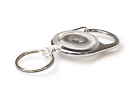 WhiteTranslucent Carabiner Card Yo-Yo Reels with Key Ring (Pack of 50)